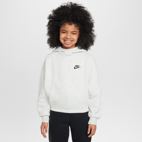Unisex Nike Sportswear Tech Fleece Girls Oversized Hoodie in Grey | HF8188-013