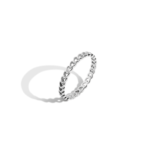 Aurate New York Infinity Heart Ring, 14K White Gold, Size 3.5