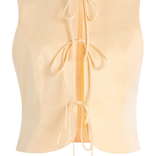 Alfie Exclusive Neda Bow-Detail Cotton Top Moda Operandi