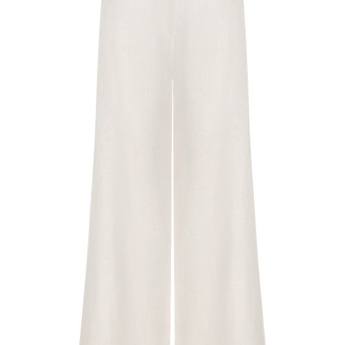 Andres Otalora Me Hablas Linen Wide-Leg Pants Moda Operandi