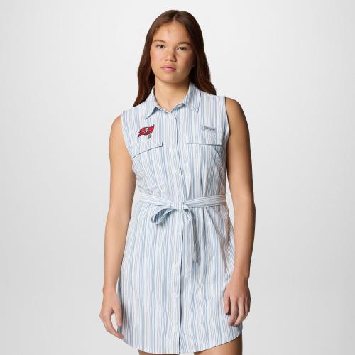 Columbia Womens PFG Sun Drifter Woven Dress II Tampa Bay Buccaneers
