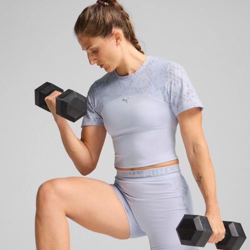 PUMA LACE EM UP Womens Crop Top in White, Size L