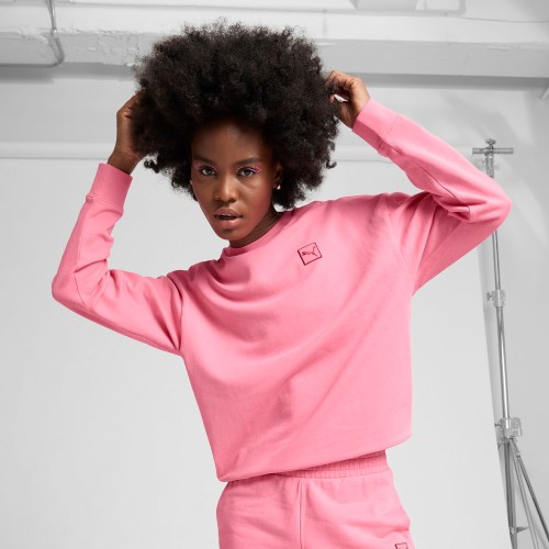 PUMA Elevated Essentials Womens Comfort Crew Sweatshirt