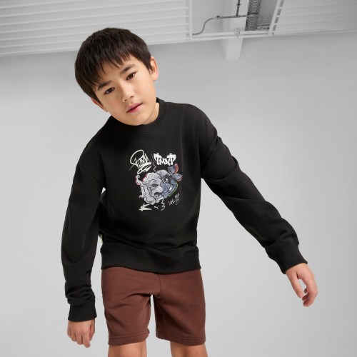 PUMA x TMNT Big Kids Relaxed Graphic Crew Sweatshirt