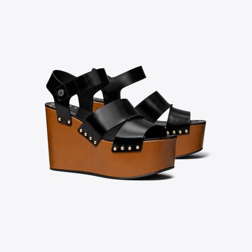 Tory Burch Studded Platform Wedge