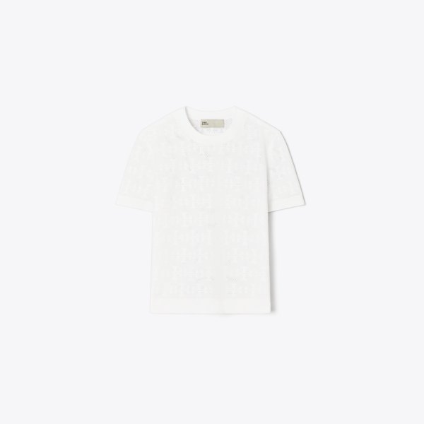 Tory Burch T Monogram Jacquard Sweater
