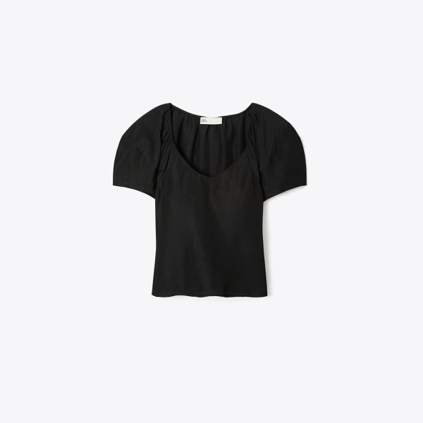 Tory Burch Balloon Sleeve Viscose Top