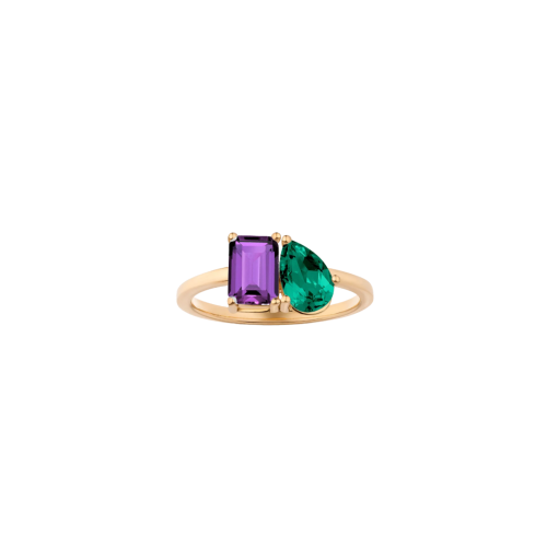 Aurate New York Toi et Moi Gemstone Classic Ring 14k Yellow Gold