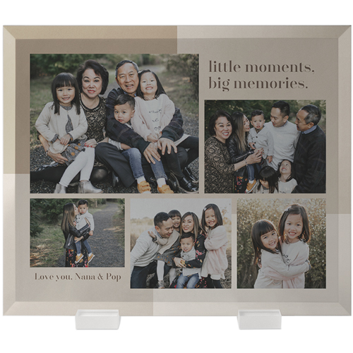 Flat Glass Prints: Abstract Memories, Beige, wheat