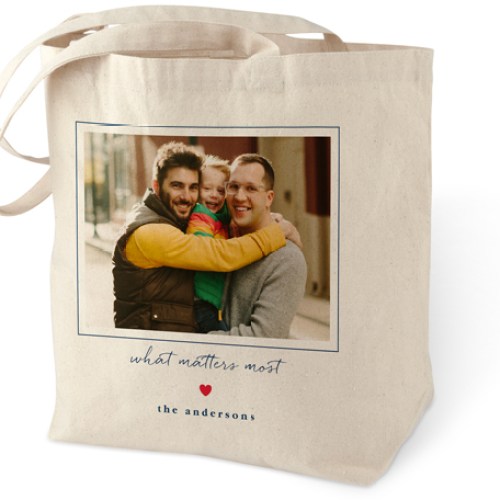Cotton Tote Bags: What Matters Most, Blue, bright indigo