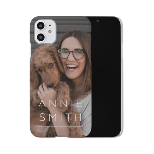 Custom iPhone 11 Cases: Simply Personal, Slim Case, Matte Finish, White