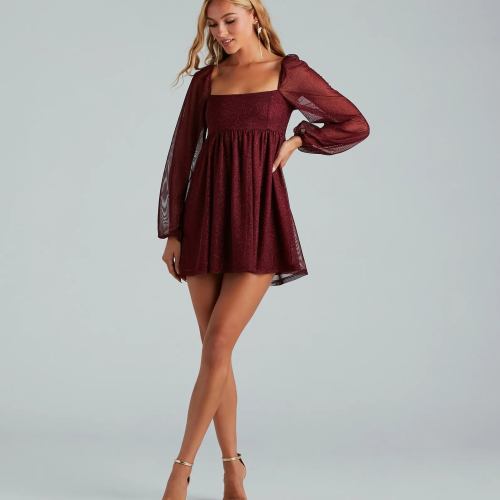 Countless Shine Glitter Skater Dress