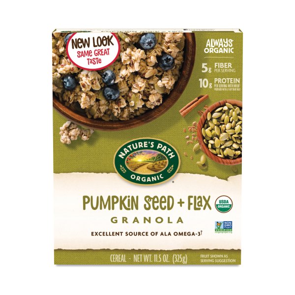 Natures Path Granola Flax Plus with Pumpkin Seed 11.5 oz box