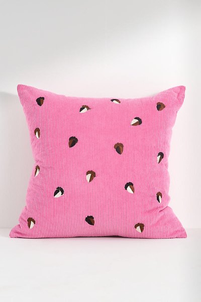 Velvet Corduroy Embroidered Icon Pillow