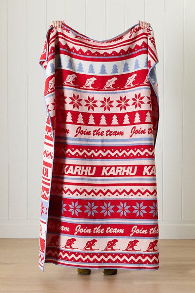 Patterned Wool Throw Blanket