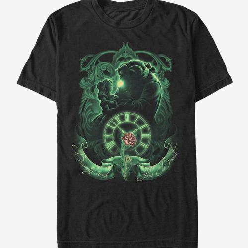 Disney Beauty And The Beast Green Time T-Shirt