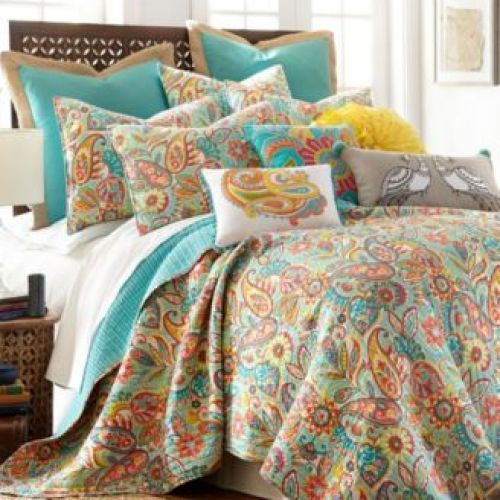 Levtex Angelica Spring Jacobean Floral Quilt Sets