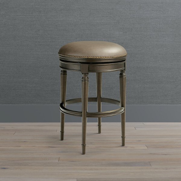 Anderson Swivel Backless Bar Counter Stool Height, Stool, Frontgate