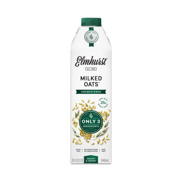 Elmhurst Unsweetened Milked 32 oz carton