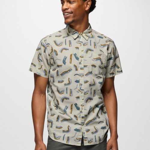 Mens prAna Stimmersee Shirt Jasmine Cool Beans