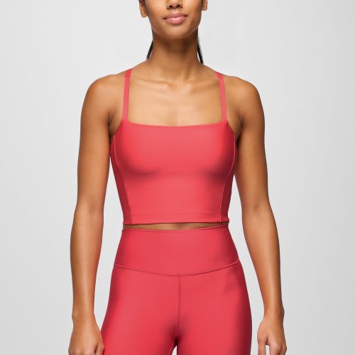 Womens prAna Sculpt Adjustable Cami Rose Fire