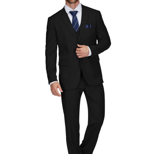 Braveman Mens 3-Piece Premium Vested 3-Piece Slim Fit Suit