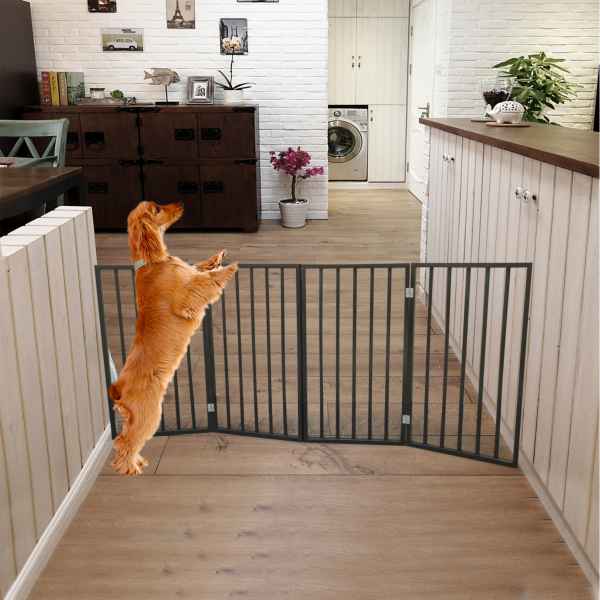 Streamdale Pet Gate for Home or Office Use - Dark brown