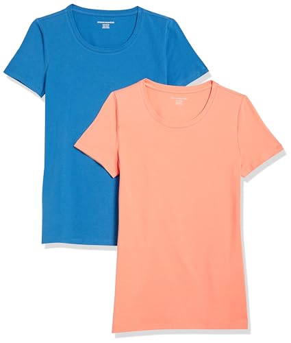 Amazon Essentials T-Shirt (Crewneck and V-Neck Options), Pack of 2