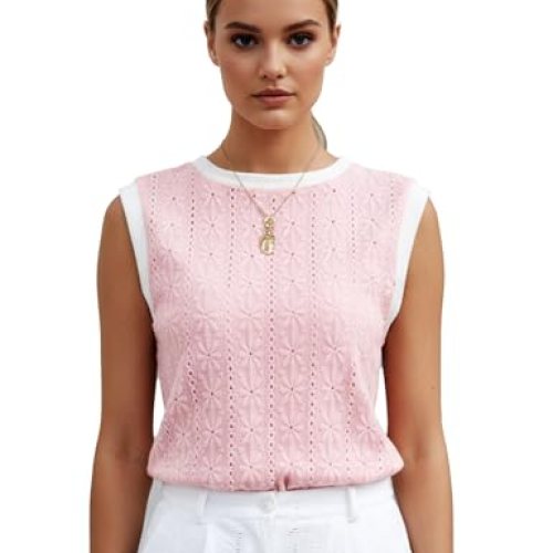 Eyelet Tank Tops