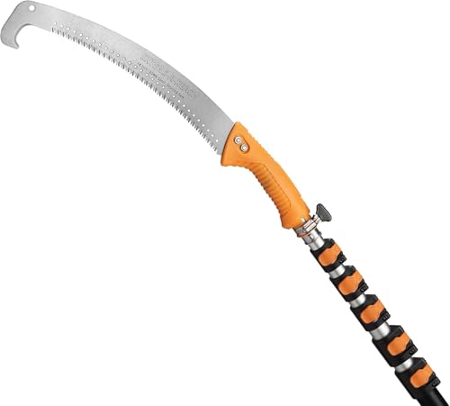 5-24 ft Pole Saw for Tree Trimming // Manual Telescopic Long Pole