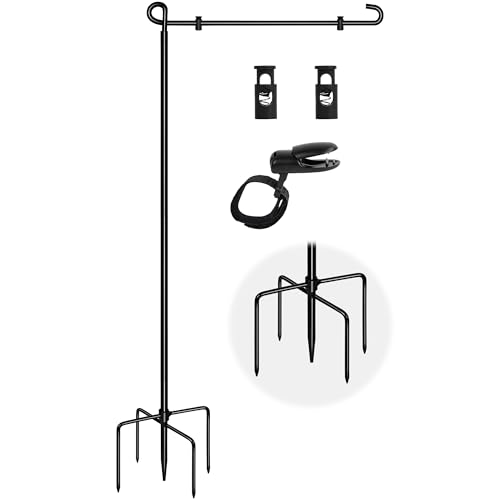 Garden Flag Stand with 5 Prong Base