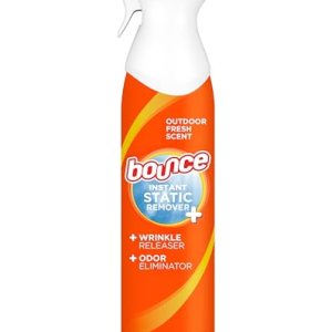 Bounce Anti Static Spray, With Wrinkle Release, Odor Eliminator and Fabric Refresher
