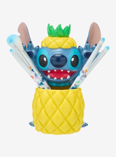 Disney Lilo & Stitch Pineapple Jar & Cosmetic Brush Set BoxLunch Exclusive