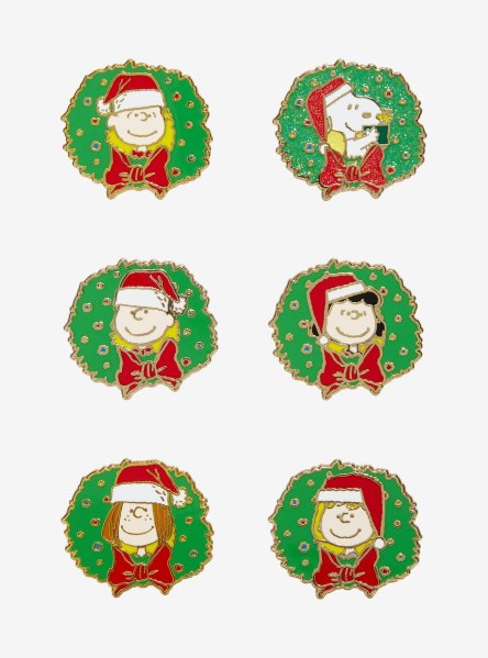 Loungefly Peanuts Holiday Wreath Blind Box Enamel Pin
