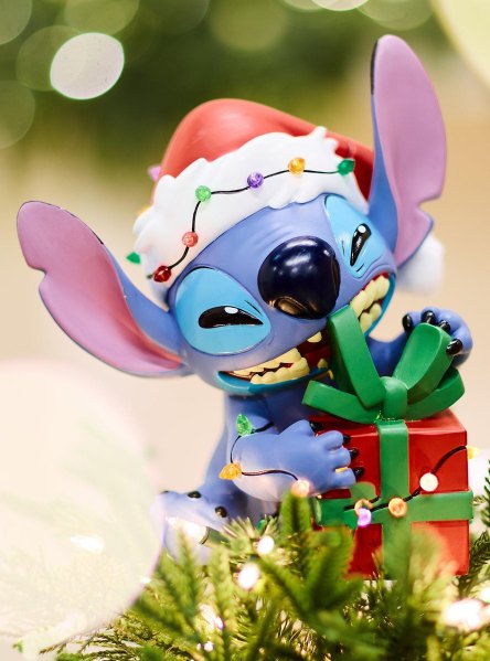 Disney Lilo & Stitch Gift Stitch Light-Up Tree Topper BoxLunch Exclusive