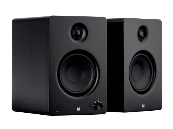 Monolith by Monoprice MM-5 Powered Multimedia Speakers with Bluetooth with Qualcomm aptX HD Audio, USB DAC, Optical Inputs, Subwoofer Output and Remot