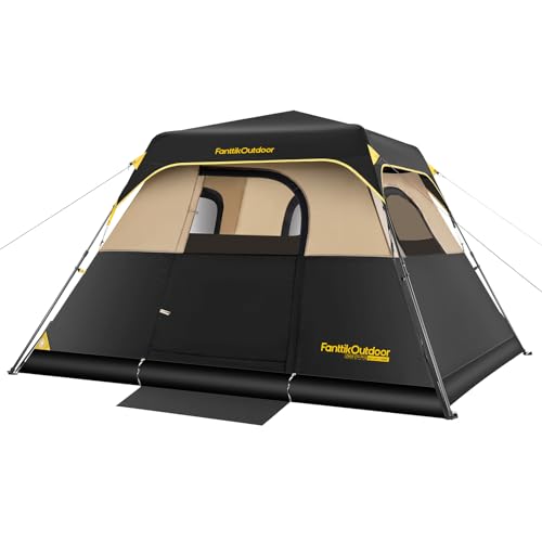 Camping Tent 4 Person, Setup in 60 Seconds with Carry Bag