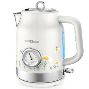 PARIS RHÔNE Retro Stainless Steel Electric Kettle, 1.7L Cordless