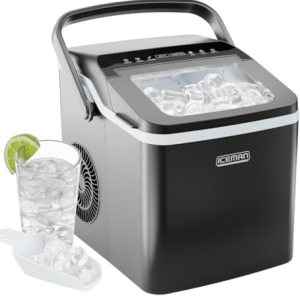 Dual-Size Ice Maker Countertop – Portable