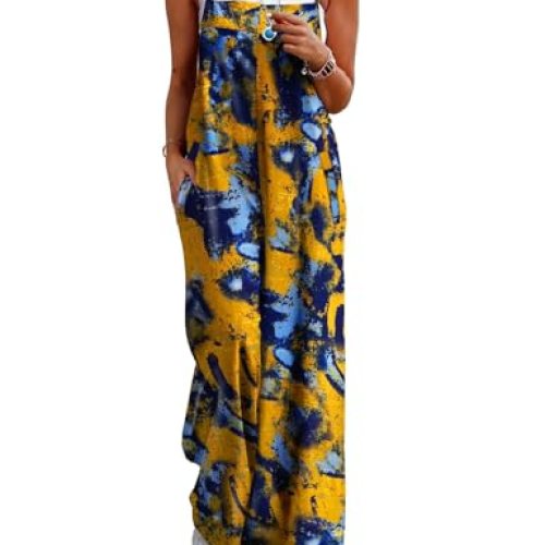 Women’s Summer Casual Jumpsuits with Pocket