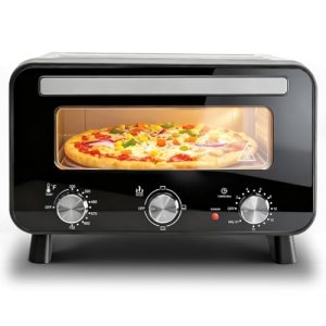 Electric Pizza Maker, Countertop, Makes 12.6-Inch Pizzas in Minutes