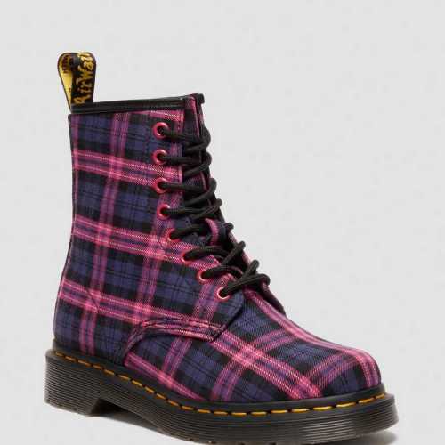 1460 Tartan Lace Up Boots