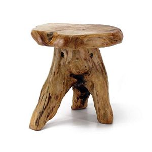Natural Cedar Stump Stool, 14″, Plant Stand