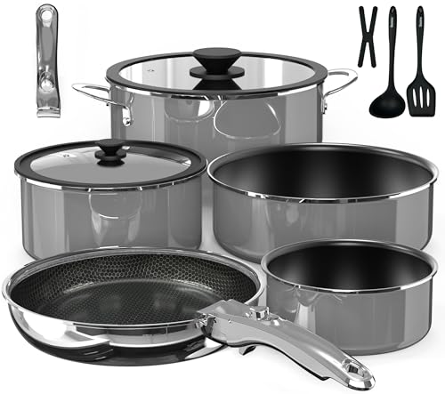 Ceramic Pots and Pans Set ,12PC