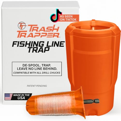Fishing Line Trap | Line Stripper & Disposal Tool | Re-usable | Cup Holder Size