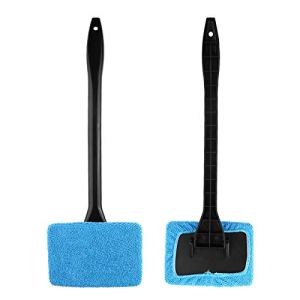 Windshield Glass Tool Car Squeegee and Microfiber Pad