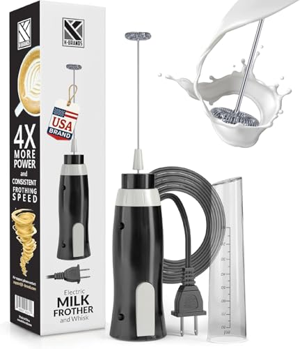 Electric Milk Frother with Plug in – Handheld
