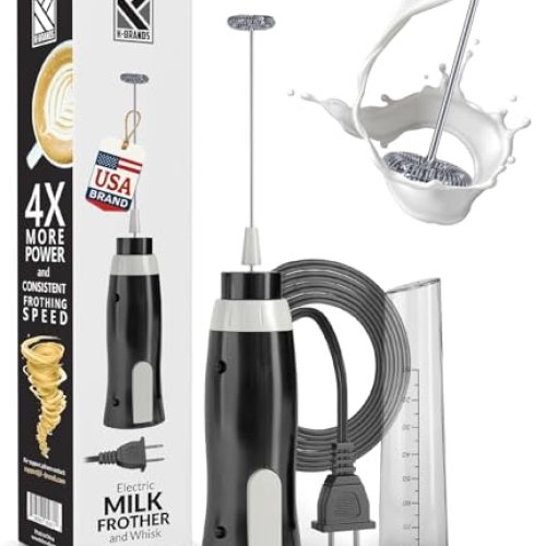 Electric Milk Frother with Plug in – Handheld