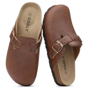 Unisex Vegan Leather; Cork Footbed with Arch Support