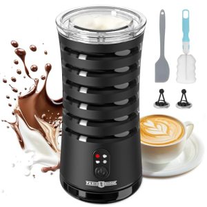 Electric Milk Frother, Paris Rhône 4-in-1 Milk Steamer and Frother, Hot & Cold Foam Milk